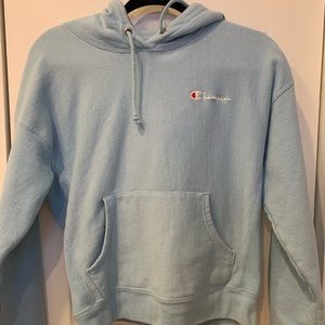 blue champion hoodie